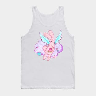 Peach Fruit Angel Bunny Tank Top